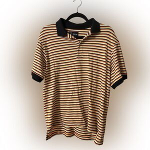 Nwt men’s small fall colors like candy corn Striped Polo